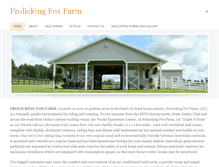 Tablet Screenshot of frolickingfoxfarm.com